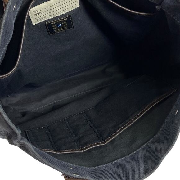 Jack Spade Warren Street New York Waxed Proofed Cotton Fabric Tote Bag - Picture 9 of 14